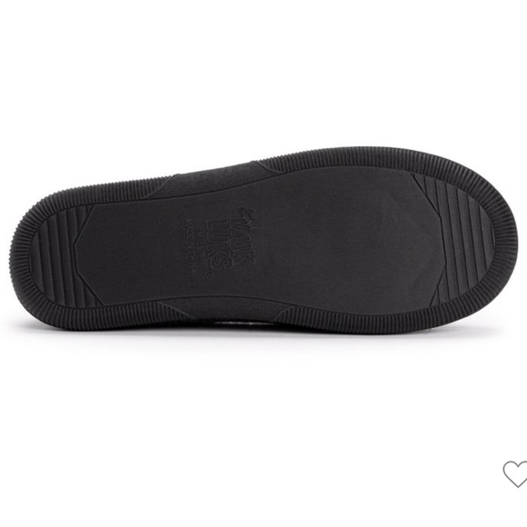 Men’s Muk Luks Faux Wool Clog Slippers, Charcoal/Blk, NWT, Size Med (10-11) - Picture 3 of 6